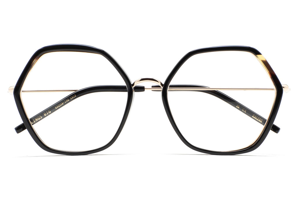 Kaleos Eyehunters - Rawlings Big Eyeglasses Black/Brown Havana