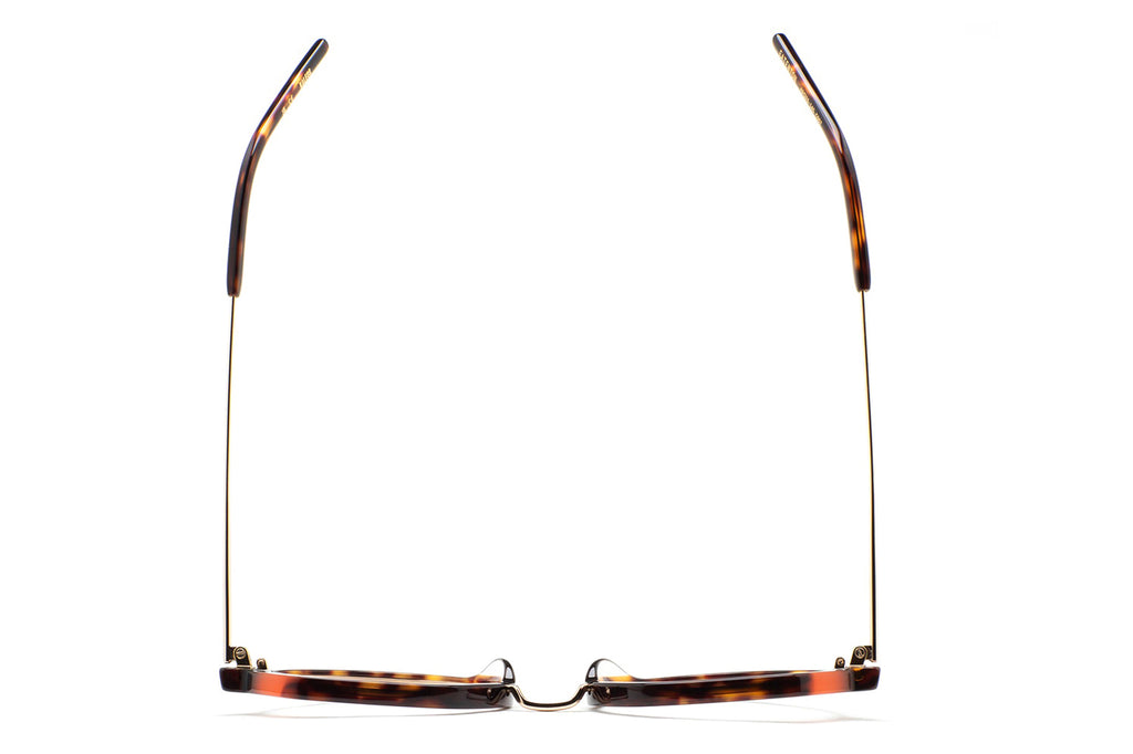 Kaleos Eyehunters - Eatenton Eyeglasses Brown Havana/Translucent Orange