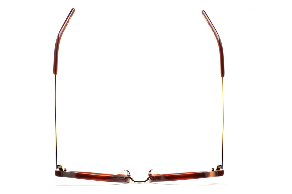 Kaleos Eyehunters - Eatenton Eyeglasses Translucent Brown /Honey Havana