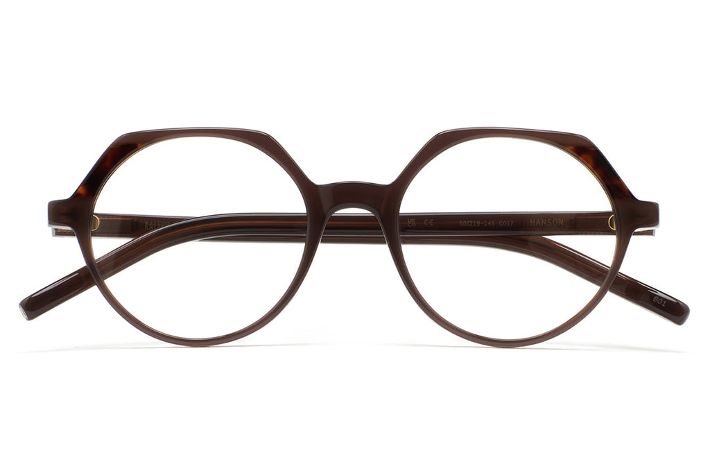 Kaleos Eyehunters - Hanson Eyeglasses Translucent Brown/Brown Havana