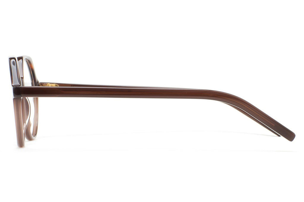 Kaleos Eyehunters - Hanson Eyeglasses Translucent Brown/Brown Havana