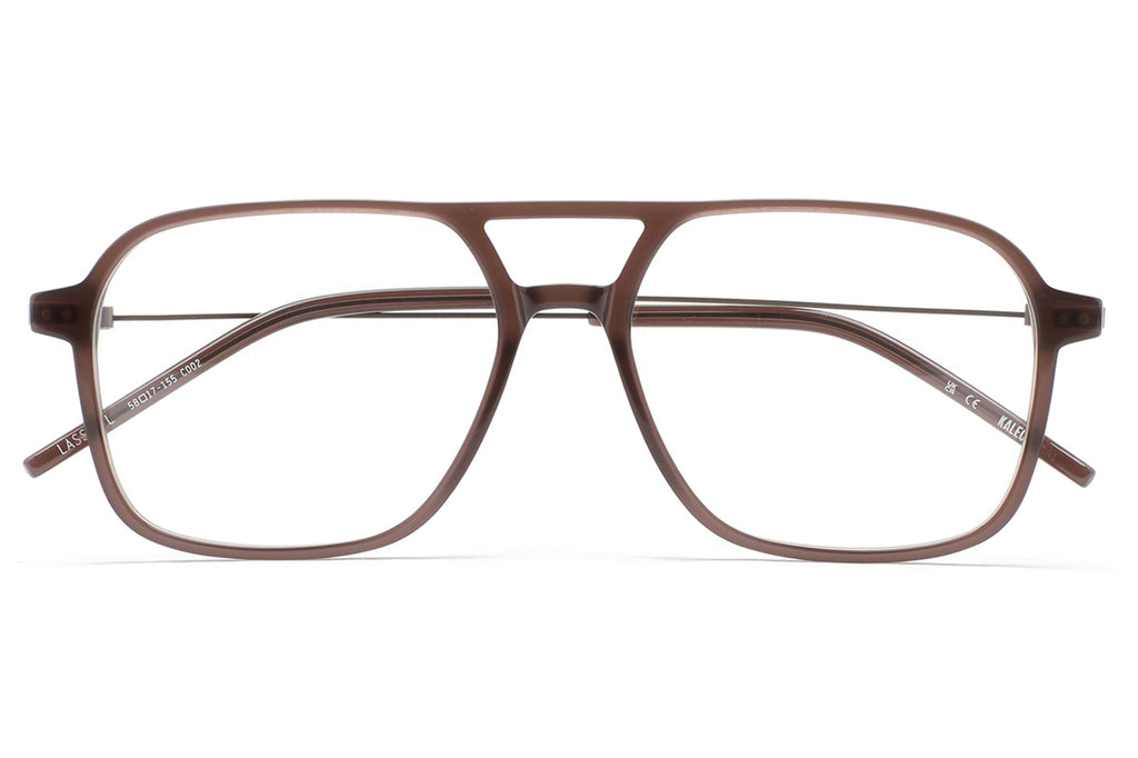 Kaleos Eyehunters - Lassen L Eyeglasses Translucent Dark Brown