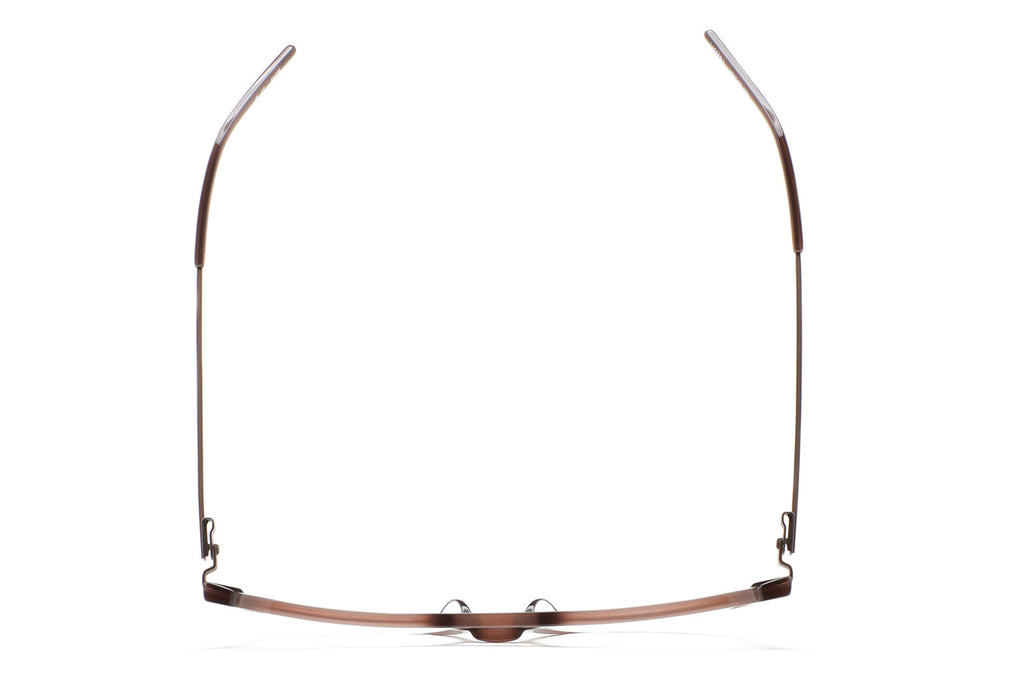 Kaleos Eyehunters - Lassen L Eyeglasses Translucent Dark Brown