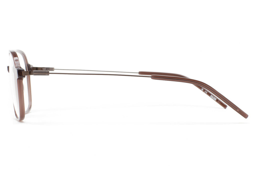 Kaleos Eyehunters - Lassen L Eyeglasses Translucent Dark Brown