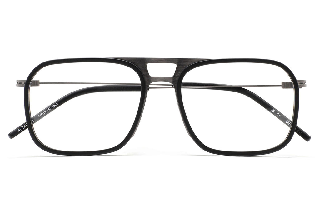 Kaleos Eyehunters - Alvarez L Eyeglasses Black/Dark Grey