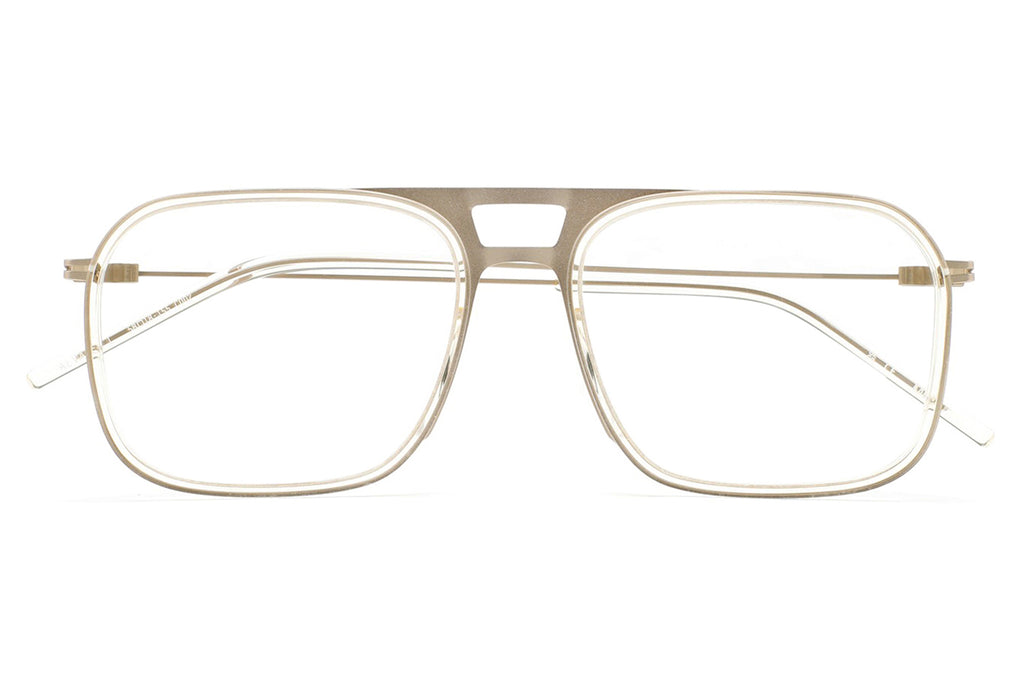 Kaleos Eyehunters - Alvarez L Eyeglasses Transparent Crystal/Gold