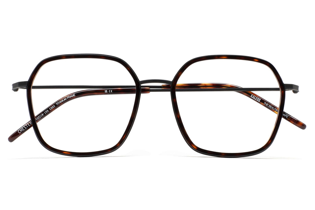 Kaleos Eyehunters - Chester Eyeglasses Matte Black/Dark Havana