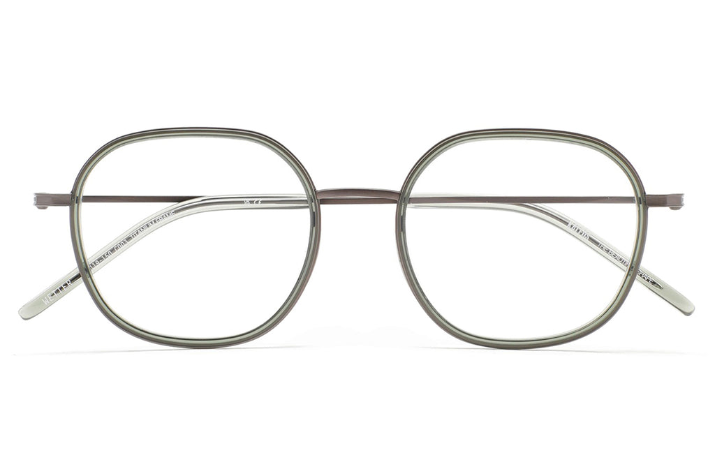 Kaleos Eyehunters - Wetter Eyeglasses Matte Dark Grey/Transparent Olive Green