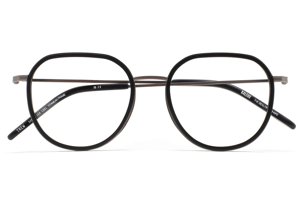 Kaleos Eyehunters - Trew Eyeglasses Matte Dark Grey/Black