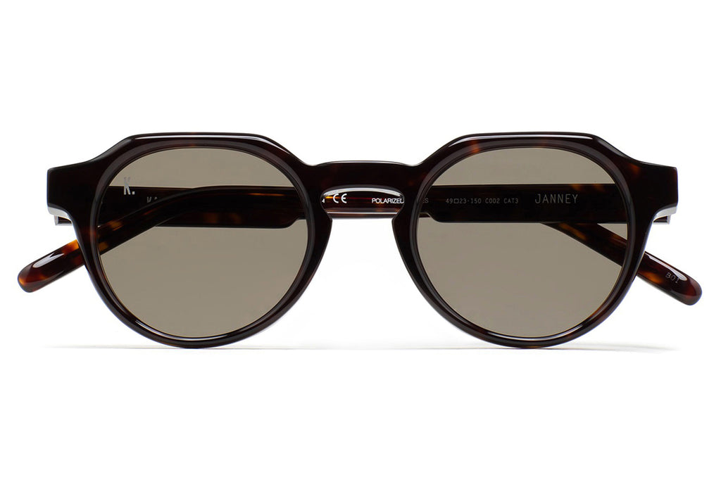 Kaleos Eyehunters - Janney Sunglasses Dark Brown Havana