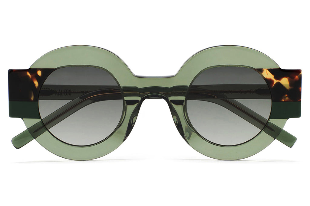 Kaleos Eyehunters - Clark Sunglasses Transparent Olive Green/Brown Havana 