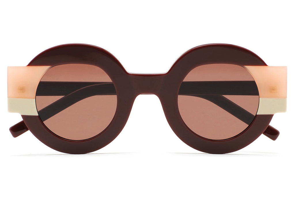 Kaleos Eyehunters - Clark Sunglasses Bordeaux/Translucent Pink