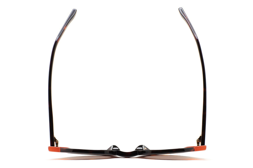 Kaleos Eyehunters - Clark Sunglasses Dark Brown Havana/Translucent Orange