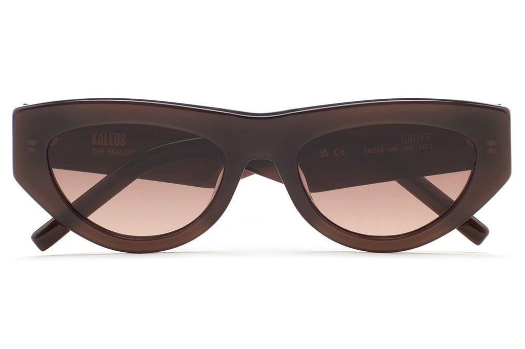 Kaleos Eyehunters - Groff Sunglasses Translucent Dark Brown