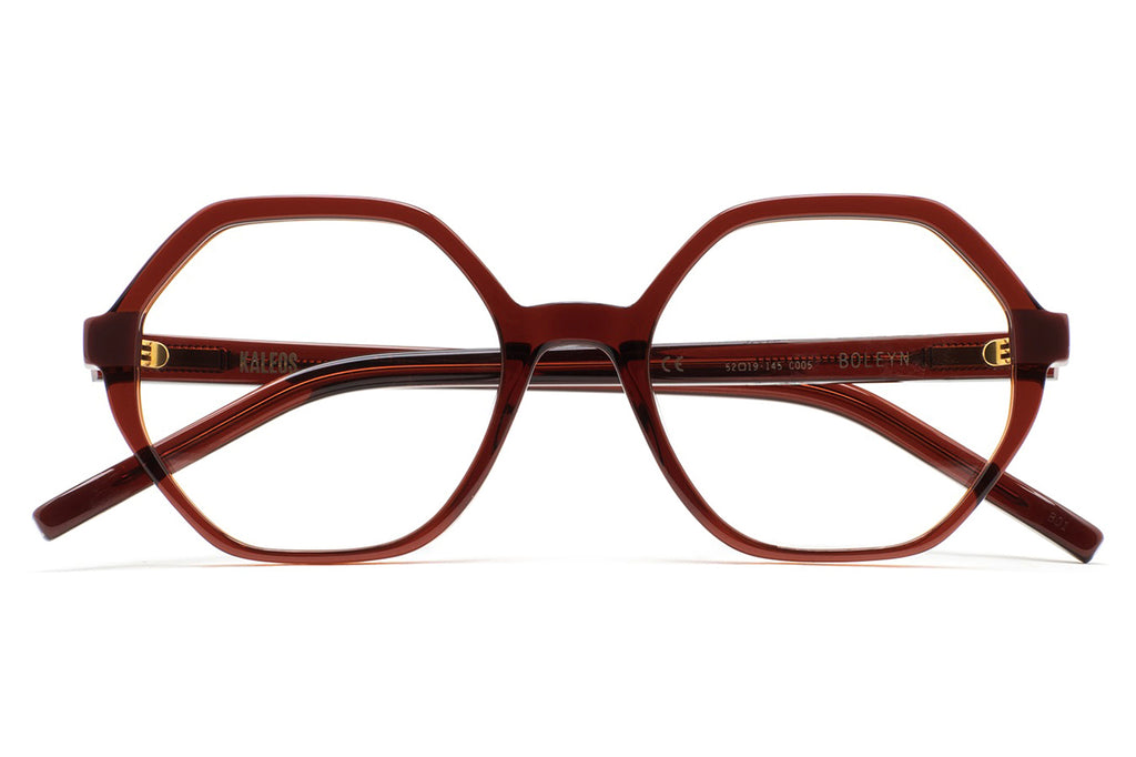 Kaleos Eyehunters - Boleyn Eyeglasses Transparent Dark Brown