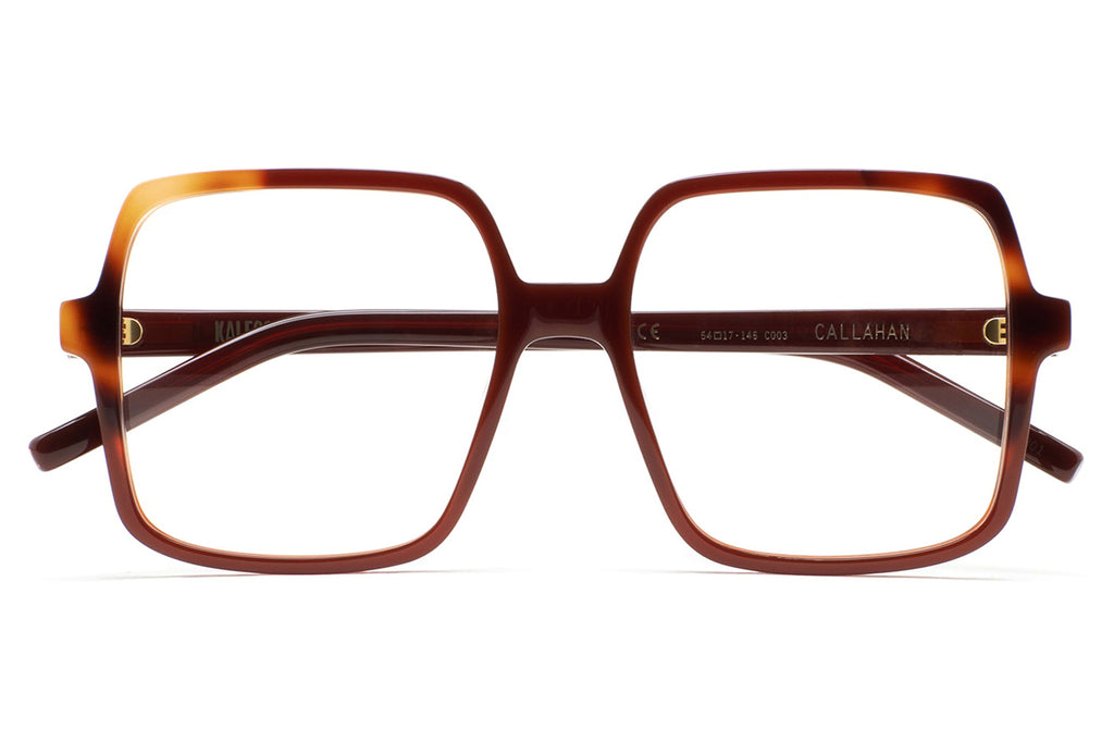 Kaleos Eyehunters - Callahan Eyeglasses Translucent Brown/Brown Havana