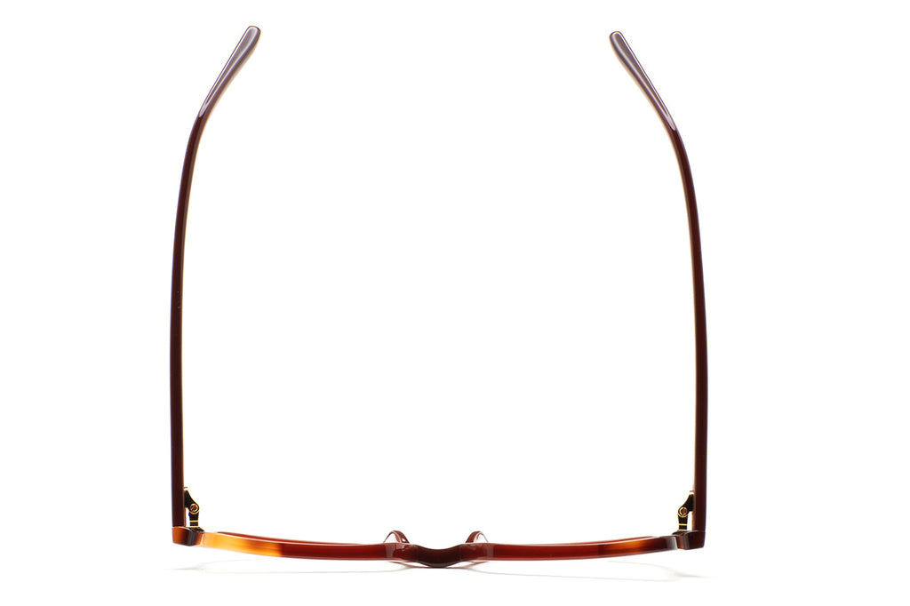 Kaleos Eyehunters - Callahan Eyeglasses Translucent Brown/Brown Havana