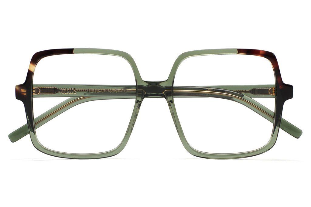 Kaleos Eyehunters - Callahan Eyeglasses Transparent Green/Brown Havana