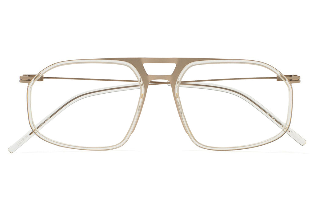 Kaleos Eyehunters - Luhr M Eyeglasses Gold/Transparent Crystal