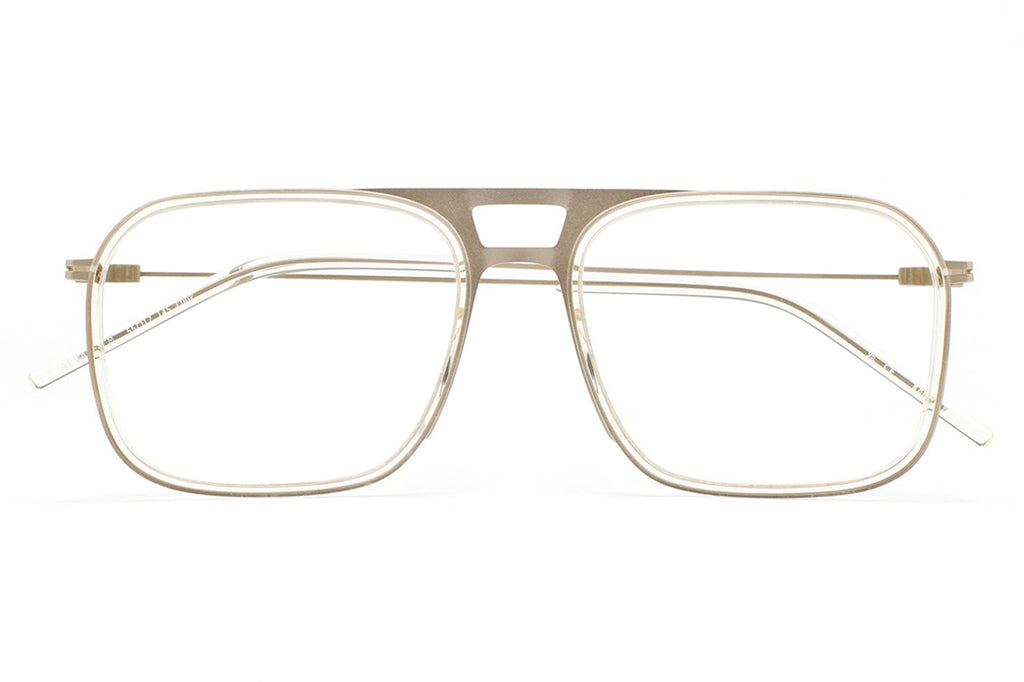 Kaleos Eyehunters - Alvarez M Eyeglasses Transparent Crystal/Gold