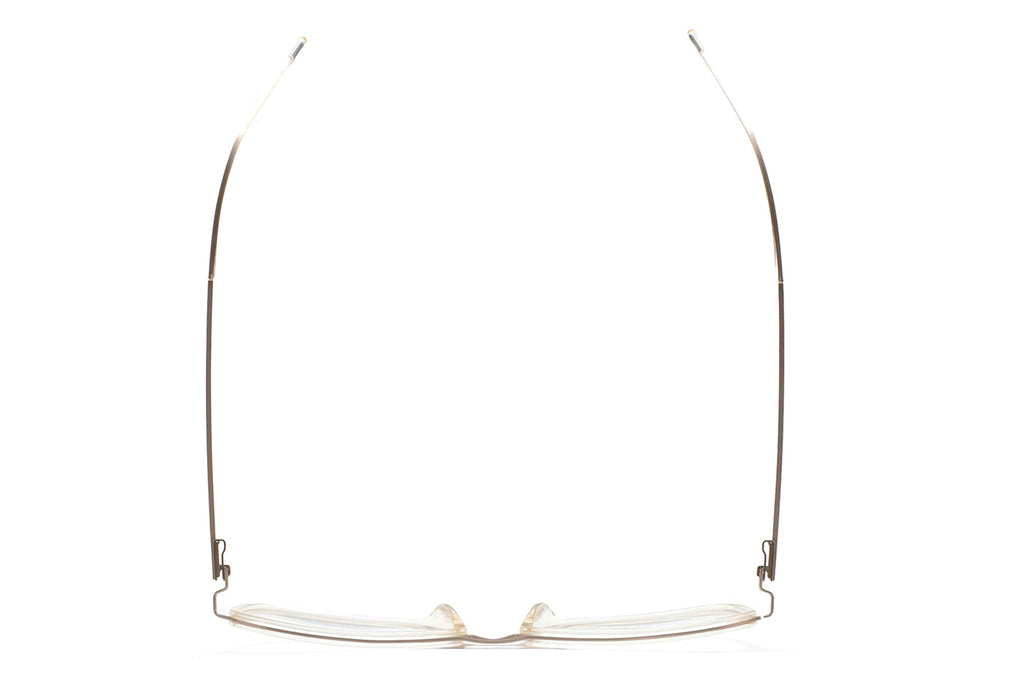 Kaleos Eyehunters - Alvarez M Eyeglasses Transparent Crystal/Gold