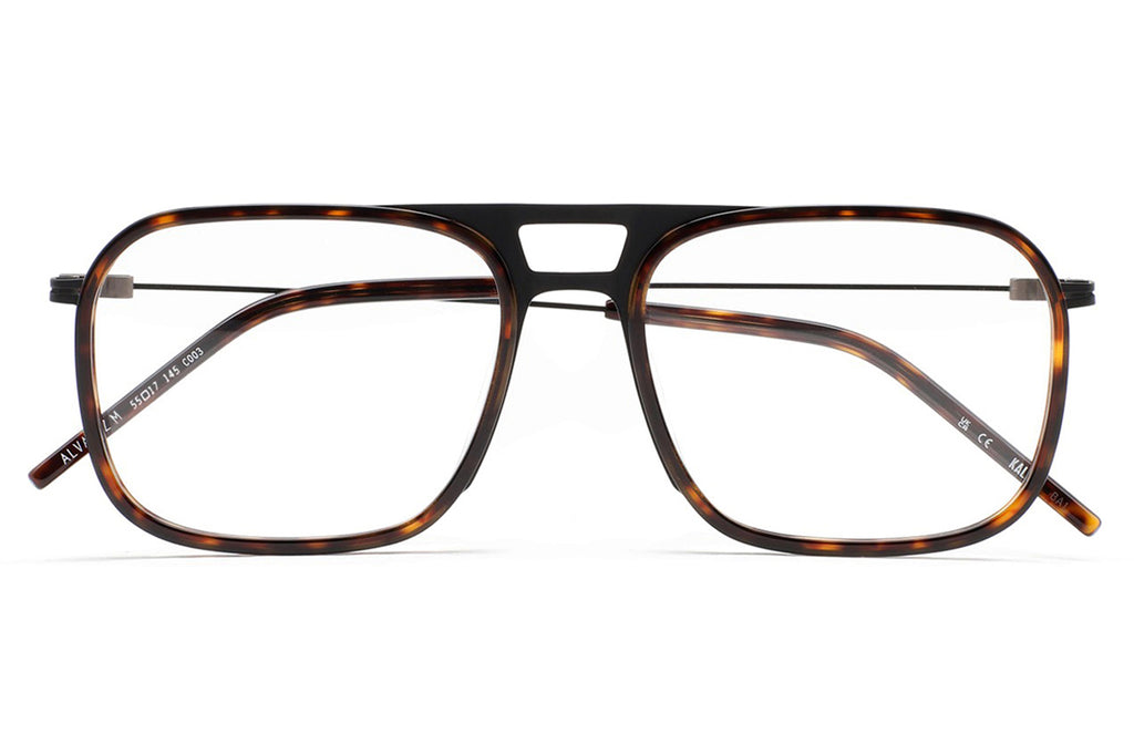 Kaleos Eyehunters - Alvarez M Eyeglasses Matte Black/Dark Havana