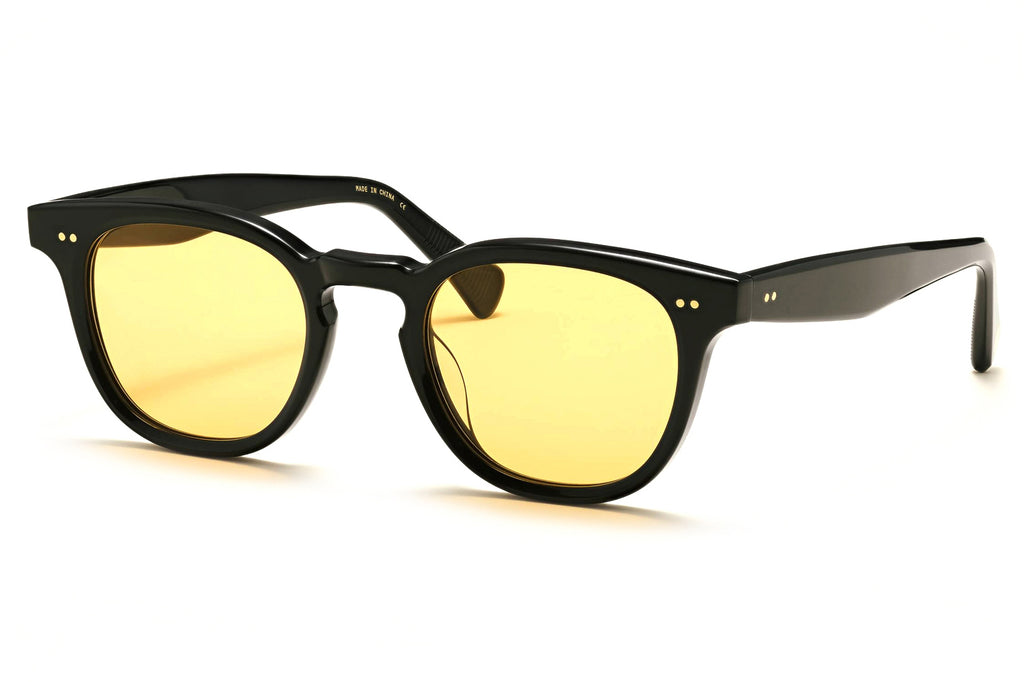 Rose & Co - A10 Sunglasses Pitch Black with Citrine Lenses