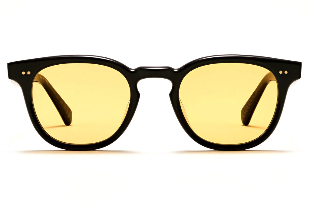 Rose & Co - A10 Sunglasses Pitch Black with Citrine Lenses