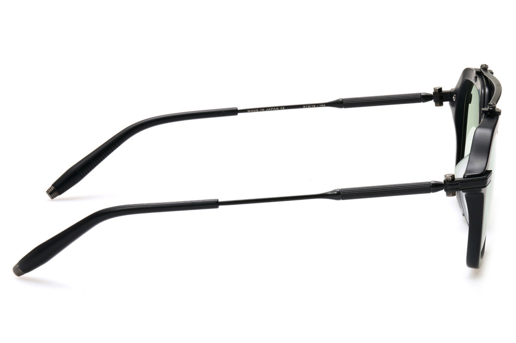 Akoni - Akari Eyeglasses Matte Black & Black Rhodium with Light Olive Lenses