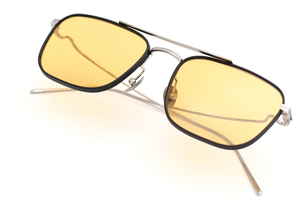 AKILA® Eyewear - Titan Sunglasses Matte Black/Silver w/ Yellow Lenses