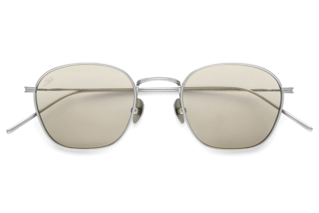 AKILA® Eyewear - Osiris Sunglasses Matte Silver w/ Beige Lenses