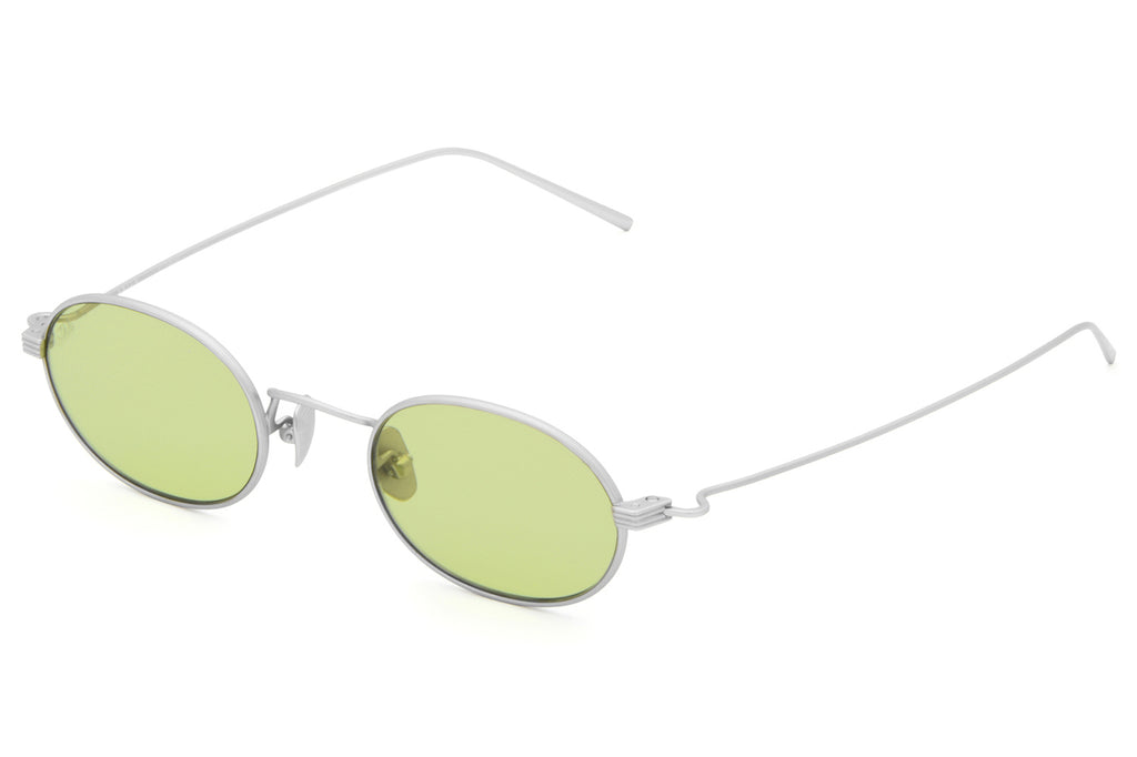 AKILA® Eyewear - Rio Sunglasses Matte Silver w/ Light Green Lenses