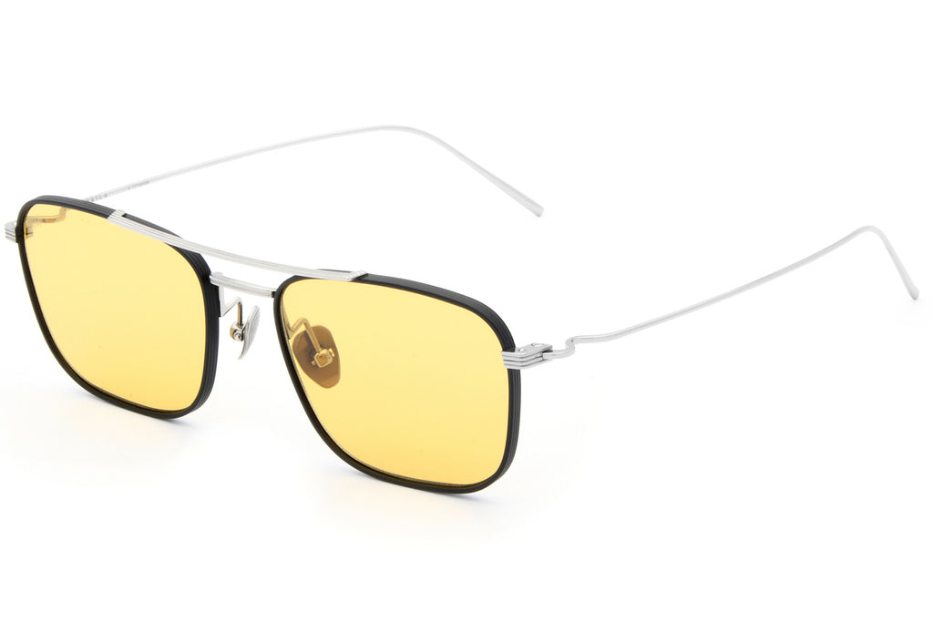 AKILA® Eyewear - Titan Sunglasses Matte Black/Silver w/ Yellow Lenses