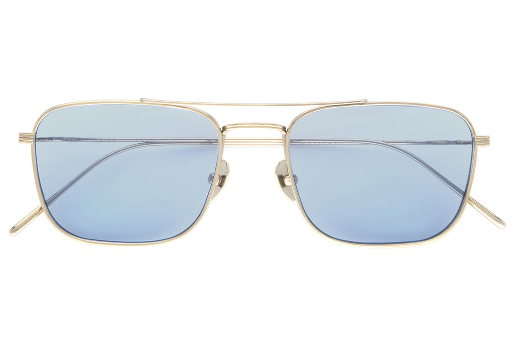 AKILA® Eyewear - Titan Sunglasses Gold w/ Light Blue Lenses