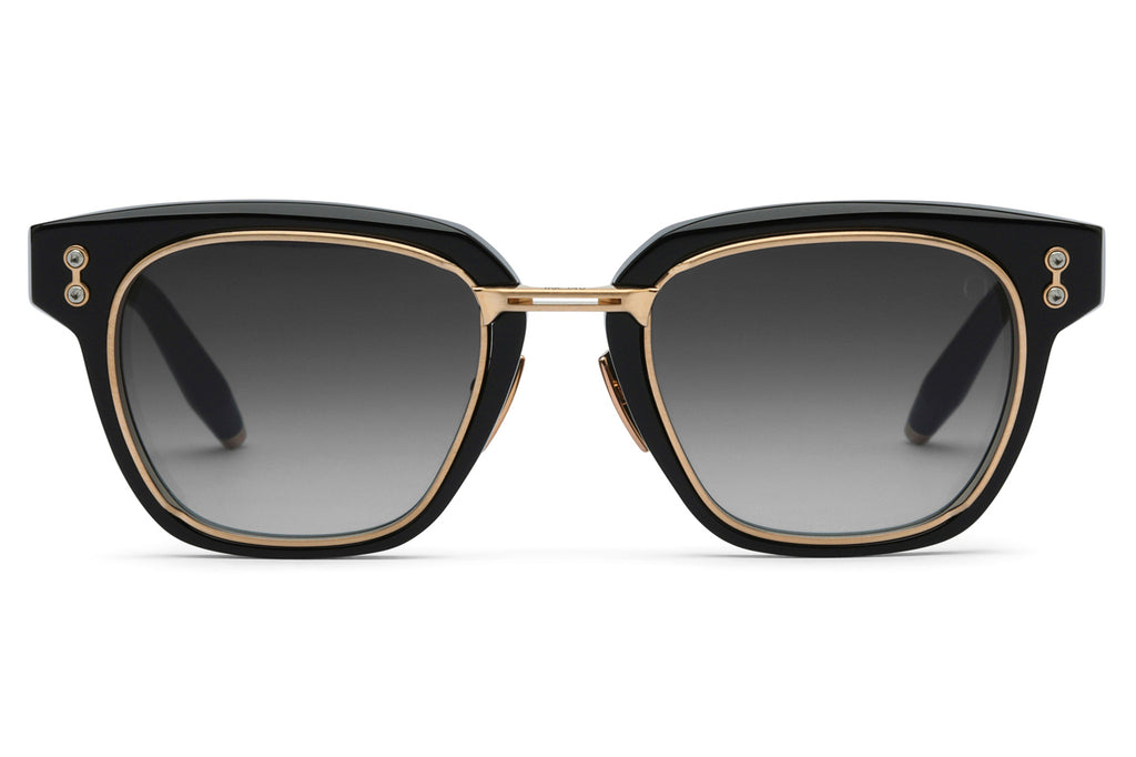 Akoni - Apollo Sunglasses Black & Brushed 12k Gold with Grey Gradient Lenses