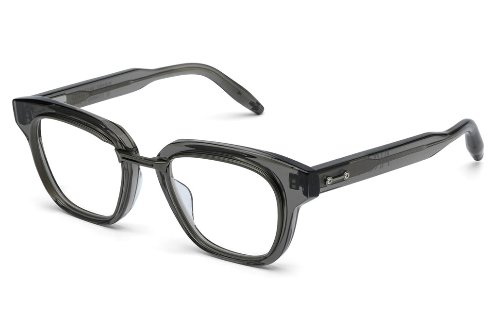 Akoni - Apollo Rx Eyeglasses Crystal Grey & Black Iron