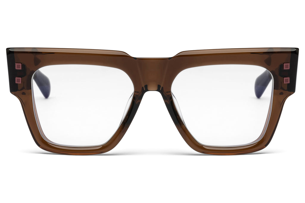 Balmain® Eyewear - B-Army Eyeglasses Crystal Brown & Copper