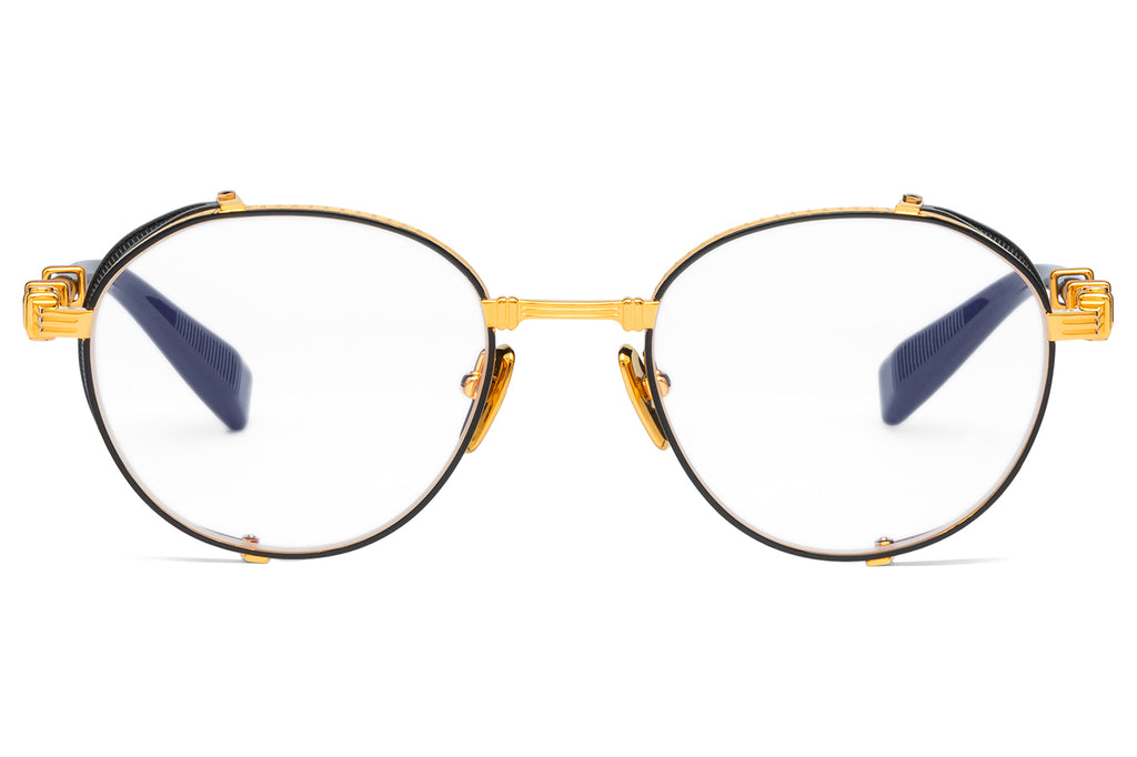 Balmain® Eyewear - Brigade I Eyeglasses Gold 18k w/Black Rhodium & Black