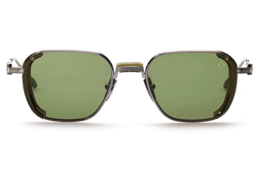 Akoni - Eclipse Sunglasses Olive & Brushed Black Palladium with Dark Olive Lenses