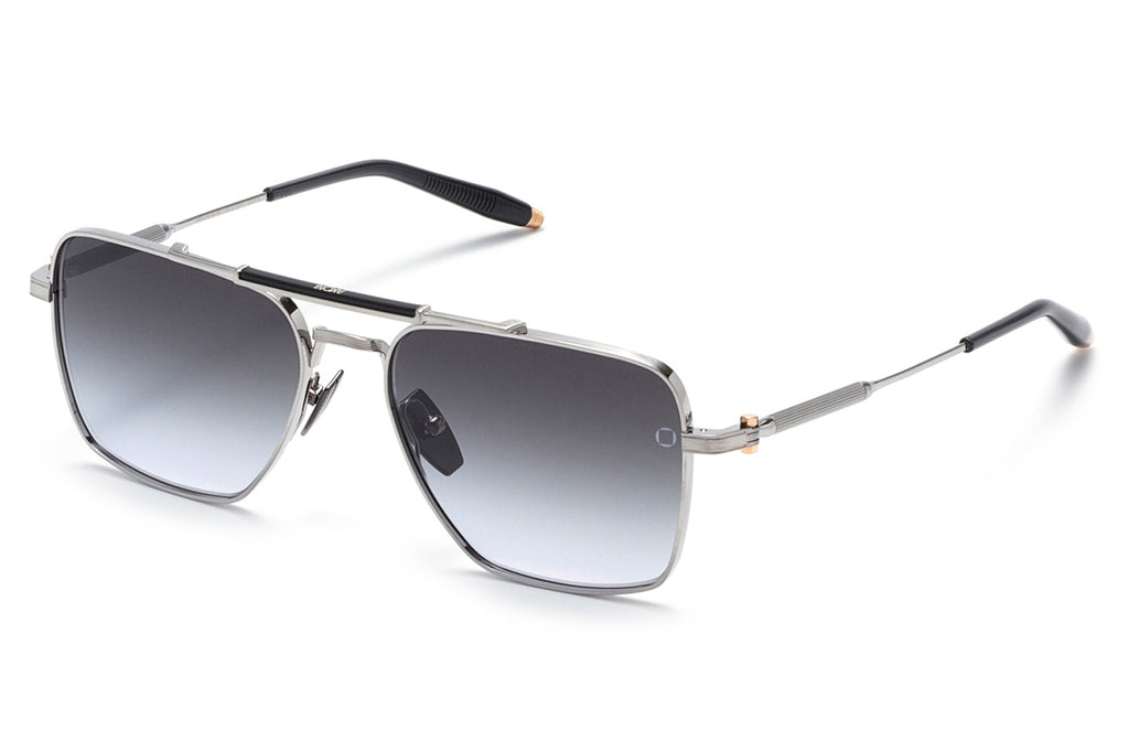 Akoni - Eos Sunglasses Brushed Palladium - Dark Crystal Grey with Dark Grey Gradient Lenses