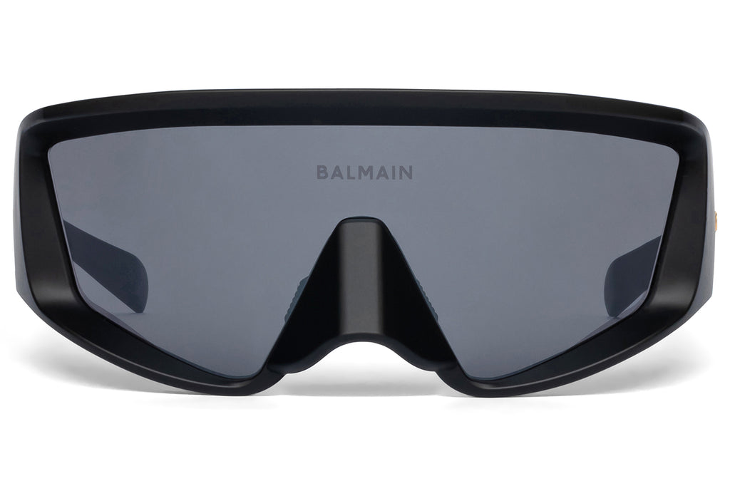 Balmain® Eyewear - Espion Sunglasses Black & Gold with Black Flash Mirror Lenses