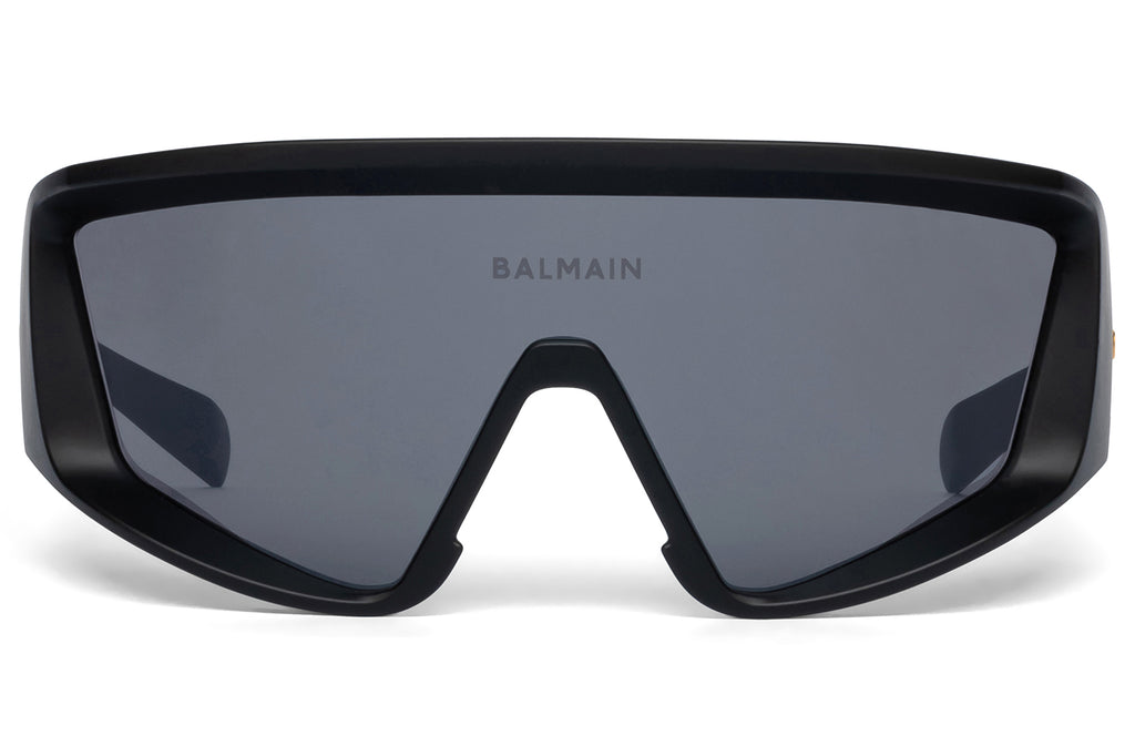 Balmain® Eyewear - Espion Sunglasses Black & Gold with Black Flash Mirror Lenses