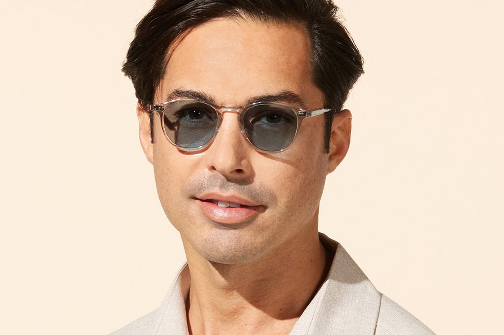 Garrett Leight - Hampton Sunglasses Bio Smoke with Bio Sky Lenses