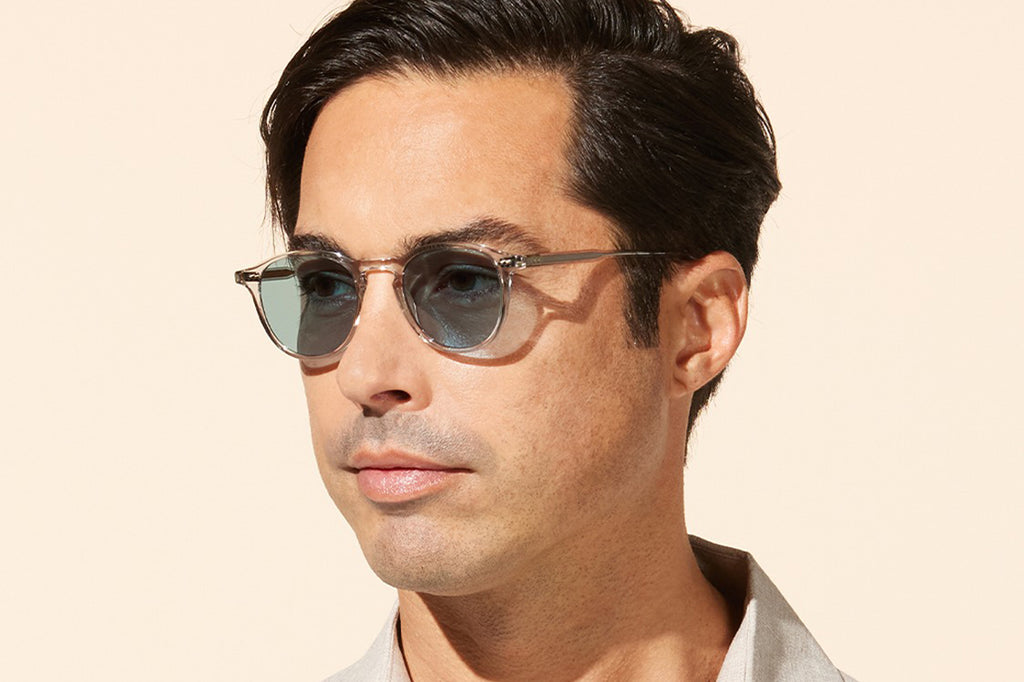 Garrett Leight - Hampton Sunglasses Bio Smoke with Bio Sky Lenses