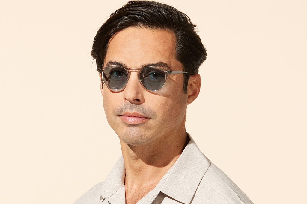 Garrett Leight - Hampton Sunglasses Bio Smoke with Bio Sky Lenses