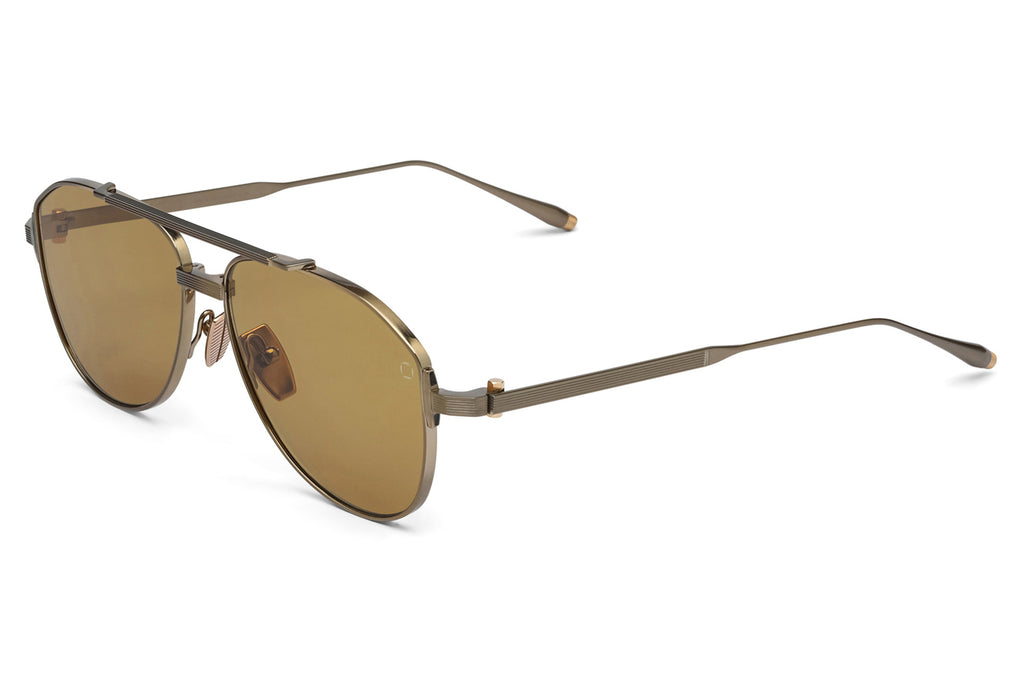 Akoni - Helios Sunglasses Antique 12k Gold & 12k Gold with Senape Lenses