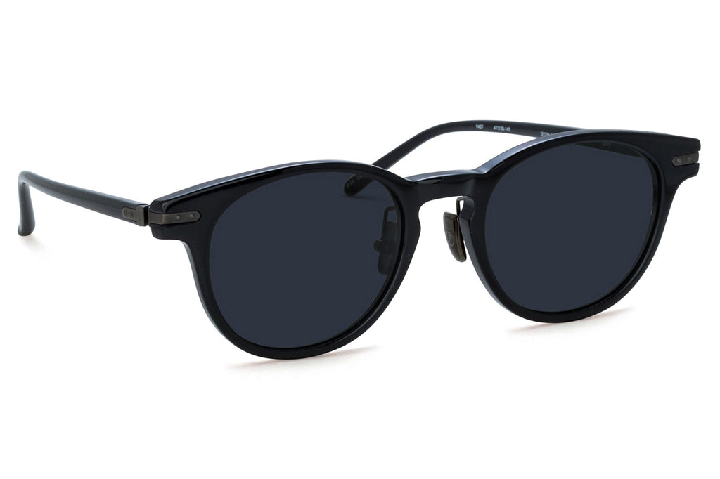 Linda Farrow - Bay Sunglasses Black/Matte Nickel (C17)