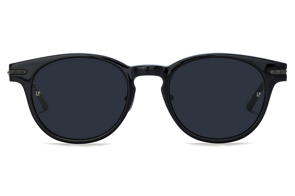 Linda Farrow - Bay Sunglasses Black/Matte Nickel (C17)