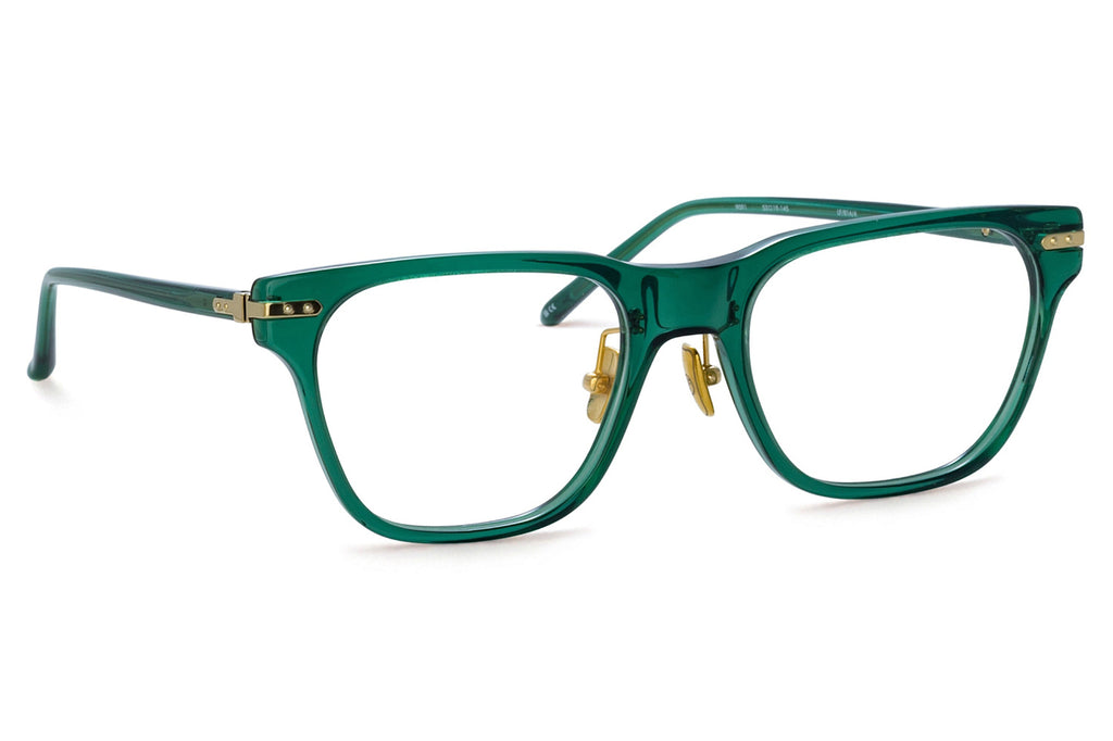 Linda Farrow - Cove Eyeglasses Bottle Green/Light Gold (C4)