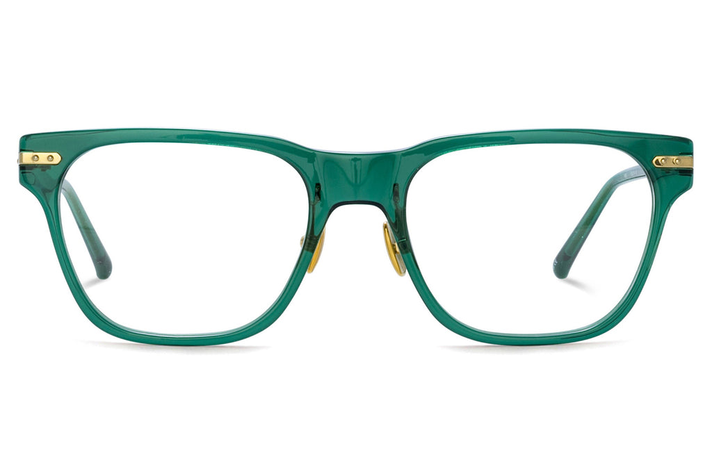 Linda Farrow - Cove Eyeglasses Bottle Green/Light Gold (C4)